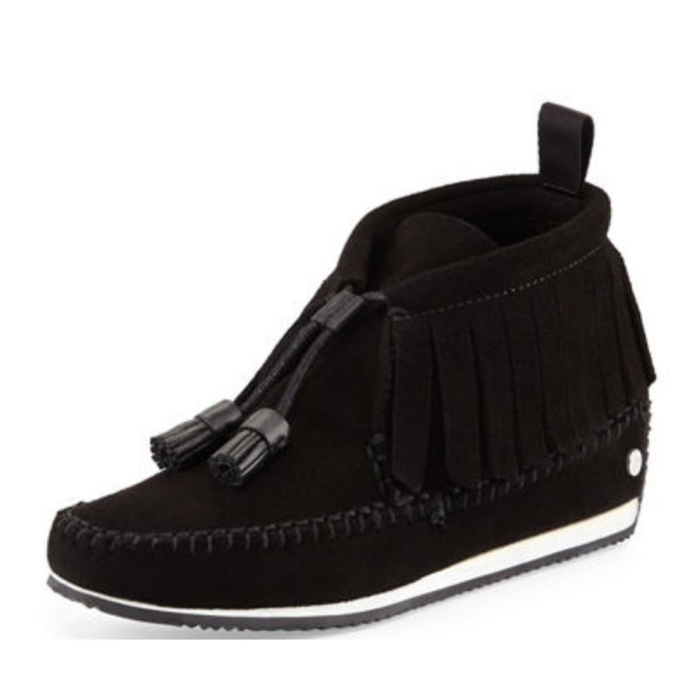 NEW Rag & Bone Black suede Moccasin Boots